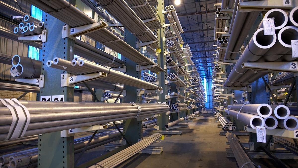 Interior de una de las plantas de Tubacex, una de las empresas punteras de Euskadi.