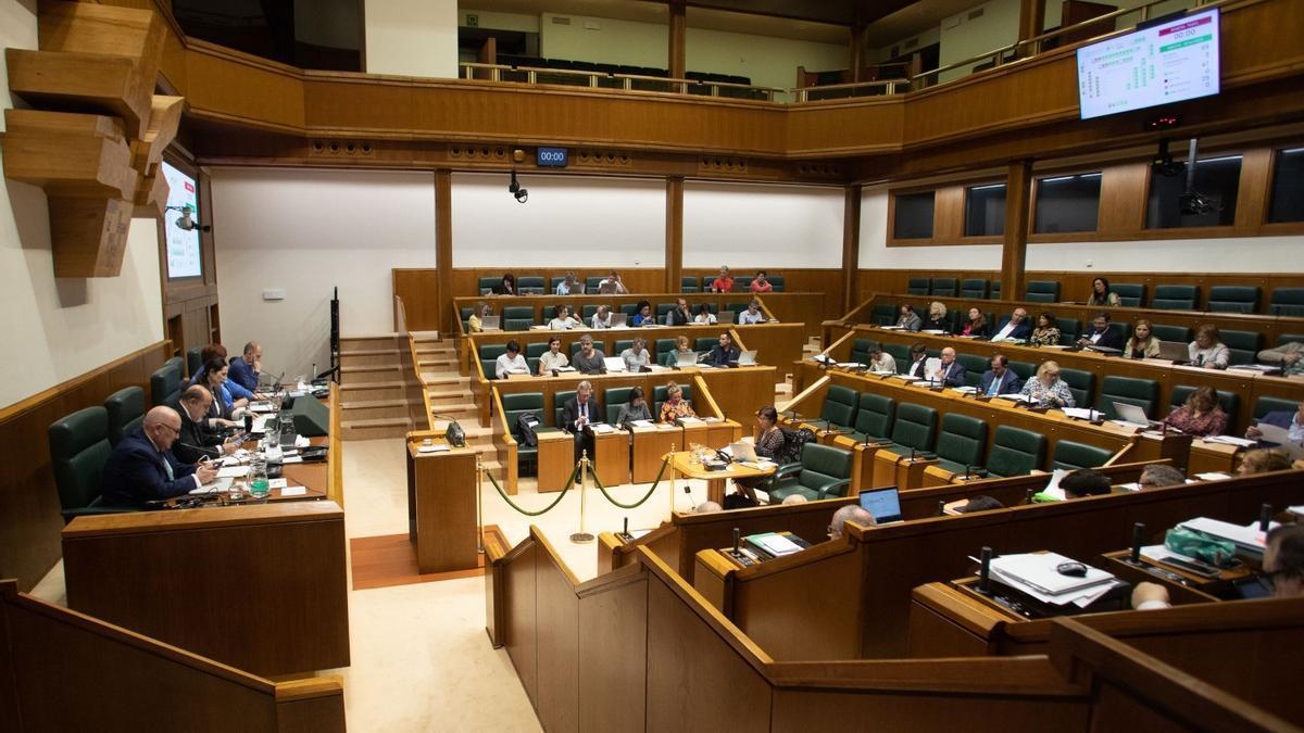 Pleno del Parlamento Vasco.