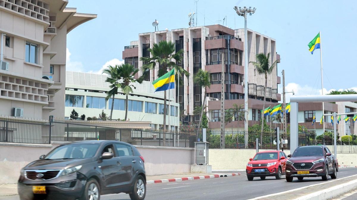 El Palacio Presidencial de Gabón tras el golpe de Estado.