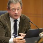 Bingen Zupiria, en el Parlamento Vasco.