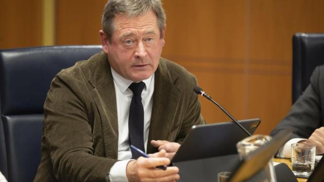 Bingen Zupiria, en el Parlamento Vasco.