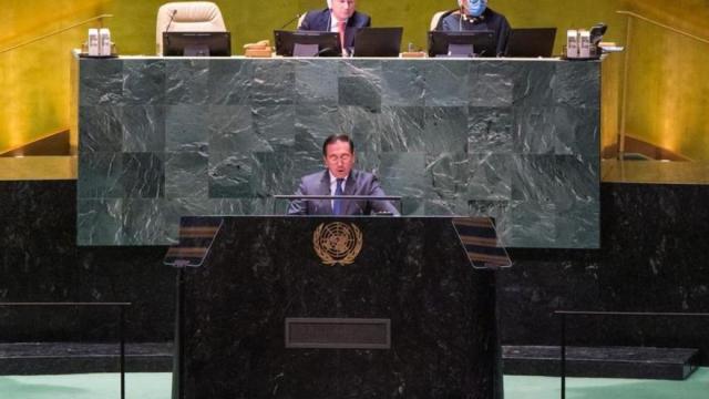 El ministro de Asuntos Exteriores, José Manuel Albares, en la Asamblea General de la ONU