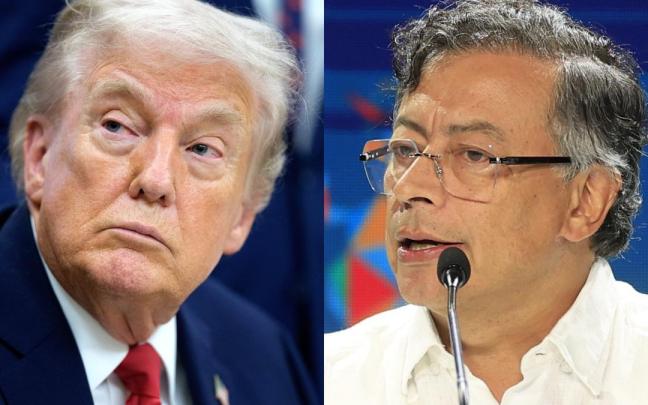 Donald Trump y Gustavo Petro.