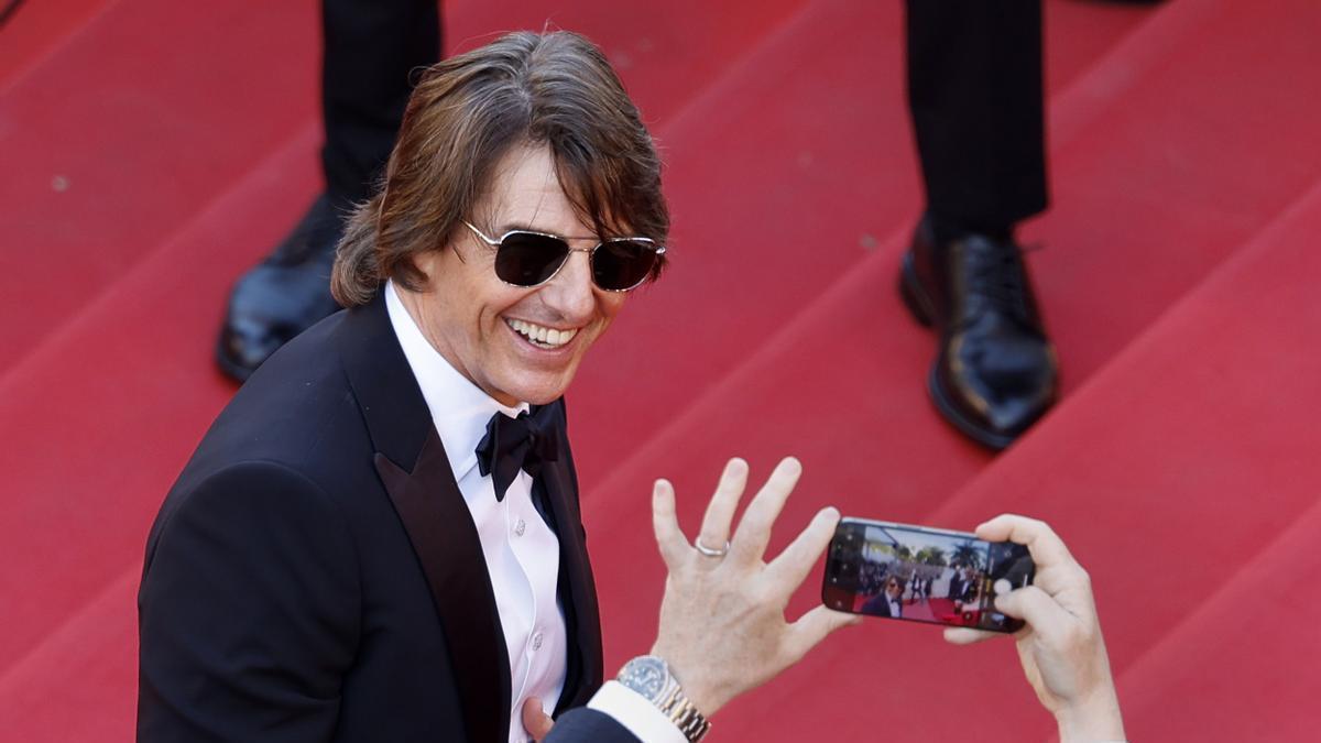 Tom Cruise en la alfombra roja del Festival de Cannes.