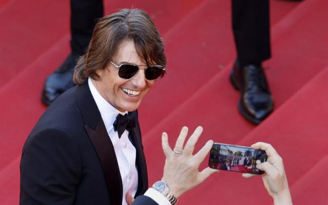 Tom Cruise en la alfombra roja del Festival de Cannes.