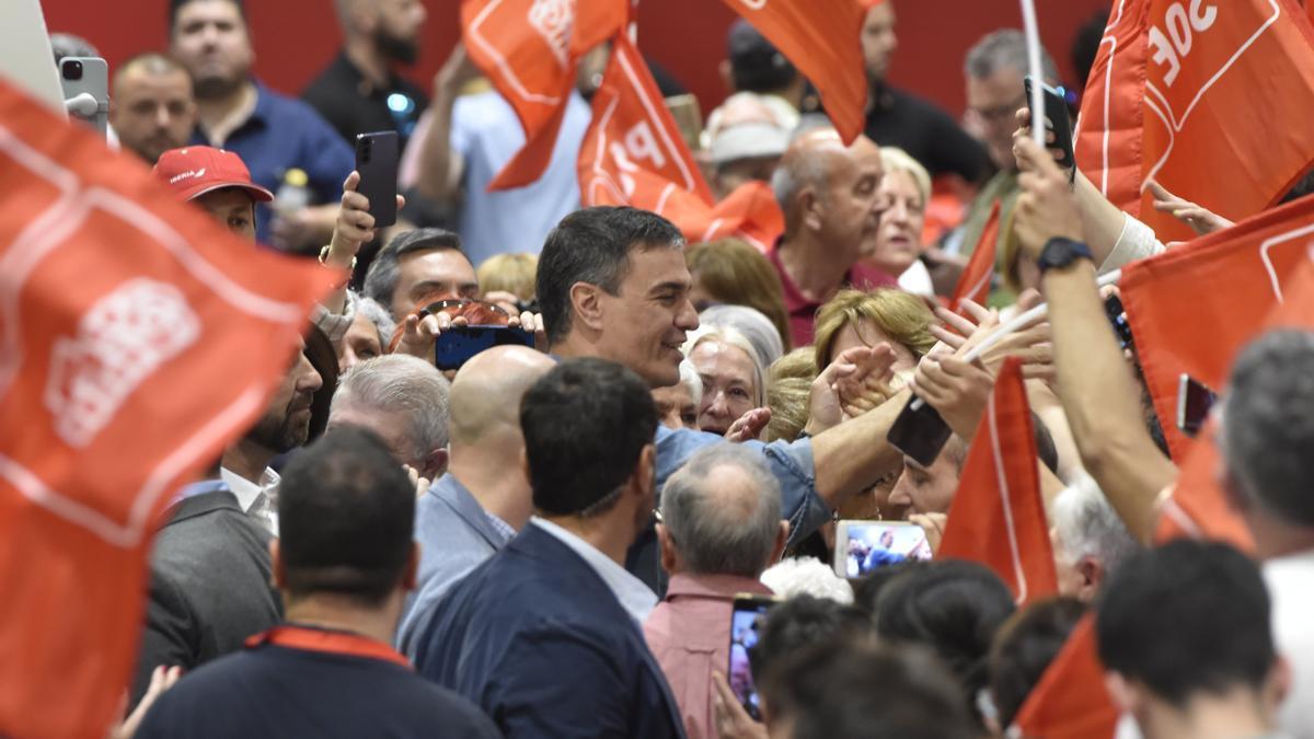 Pedro Sánchez, durante el acto en el que ha hecho el anuncio.