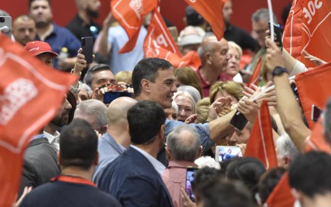 Pedro Sánchez, durante el acto en el que ha hecho el anuncio.