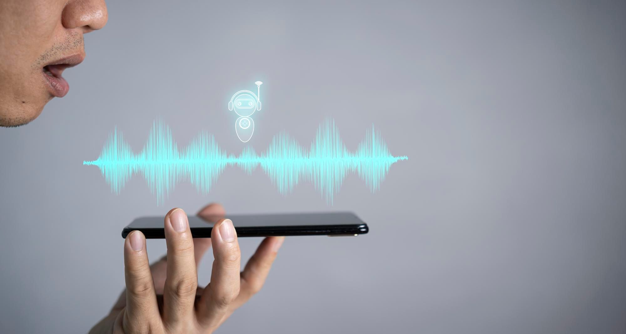 Grabación de voz con un teléfono móvil.