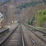 Imagen de archivo de unas vías de tren.