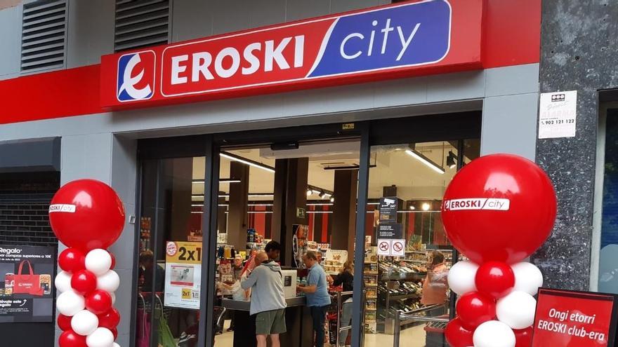 Supermercado Eroski.