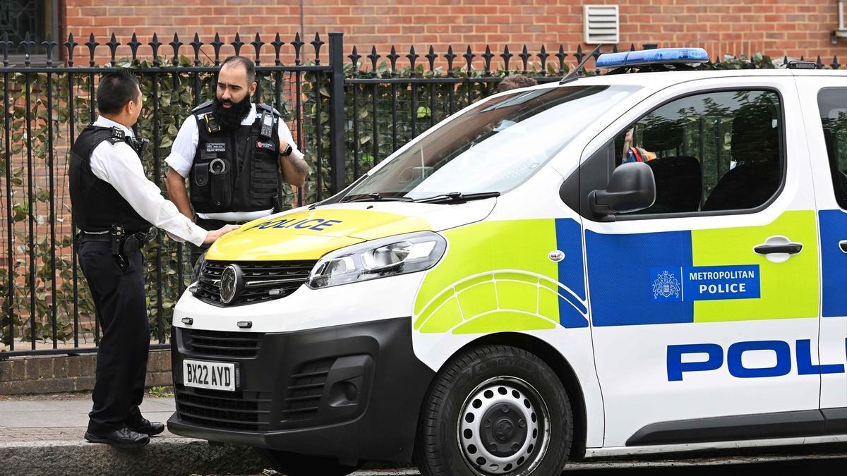 Agentes de la Policía, en Londres.