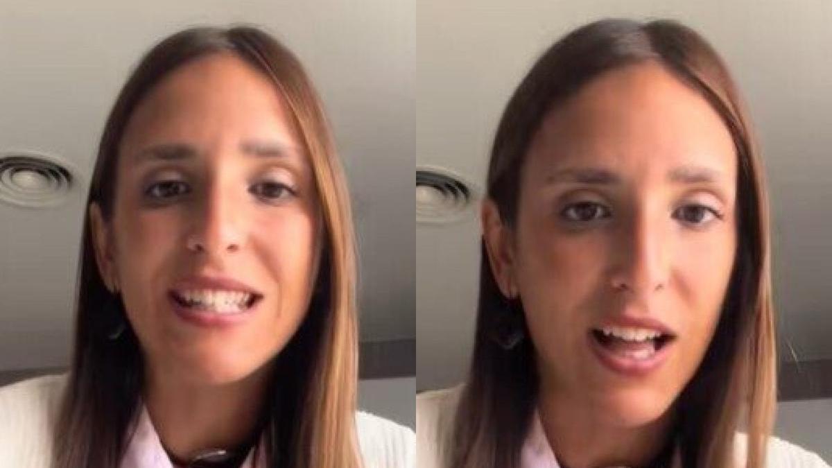 María en un vídeo de TikTok.