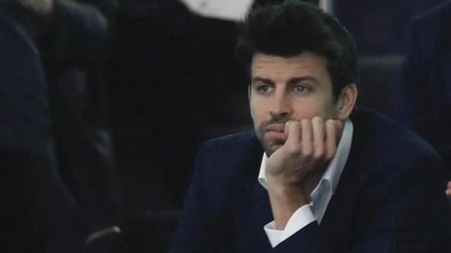 Gerard Piqué, en un palco.