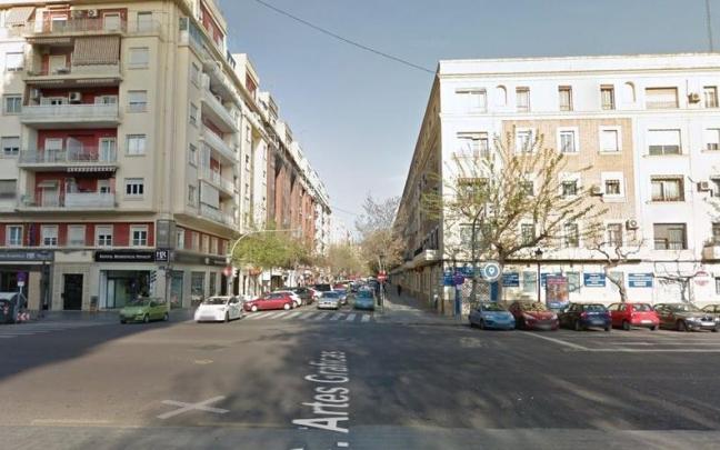 Calle de Valencia donde ha ocurrido el incendio / Elía Peralta Calle de Valencia donde ha ocurrido el incendio