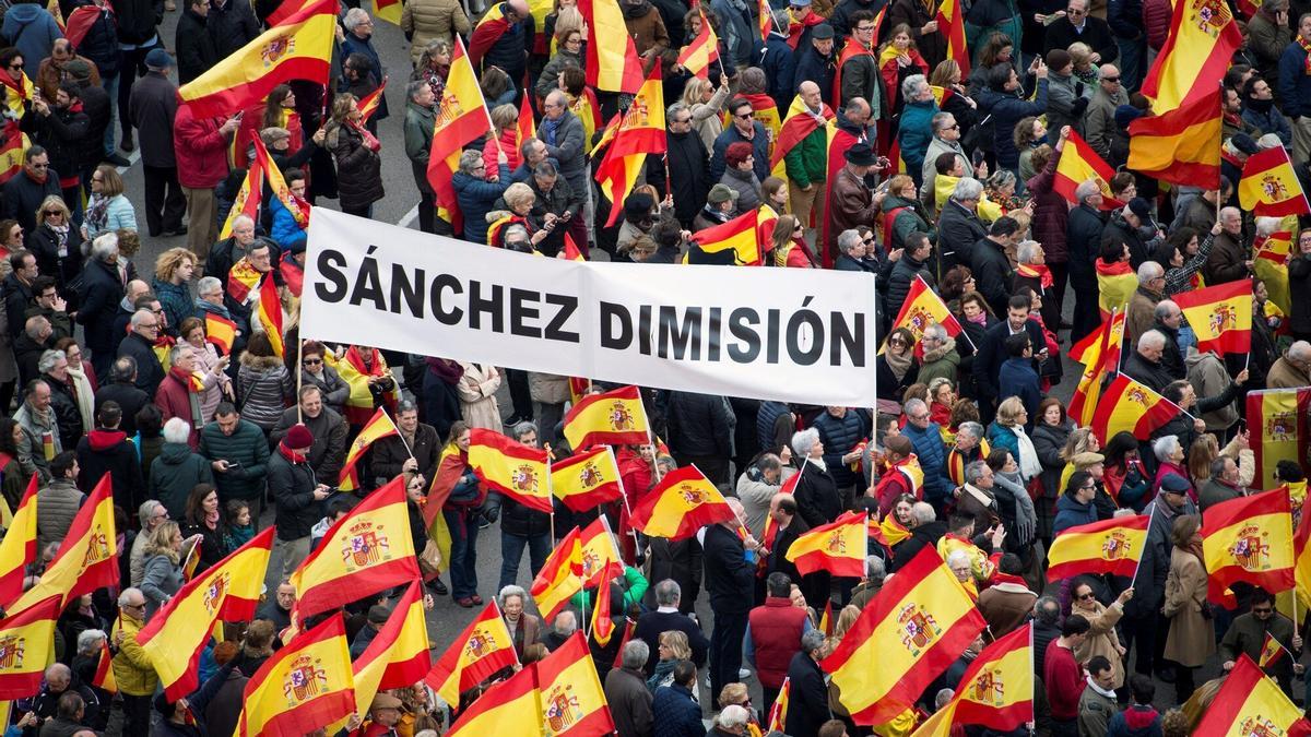 El Ejecutivo de Pedro Sánchez ha sido objeto de numerosas protestas, incluso en pandemia.