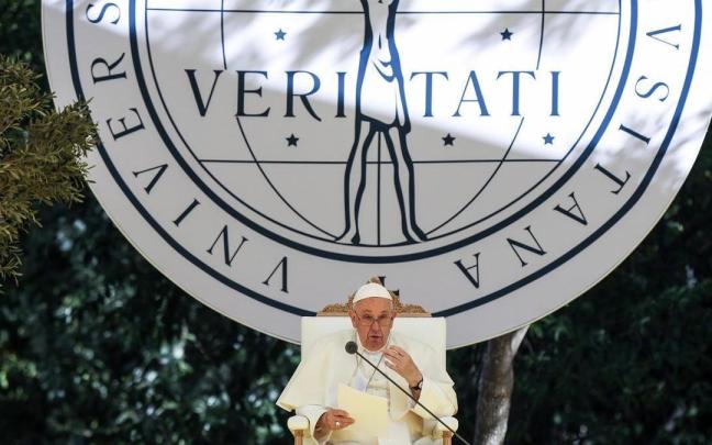 El Papa Francisco en la Jornada Mundial de la Juventud 2023 celebrada en Lisboa, Portugal.