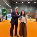 Xabier Basáñez, director de BEC y Amaia Esnal, directora de Expovacaciones