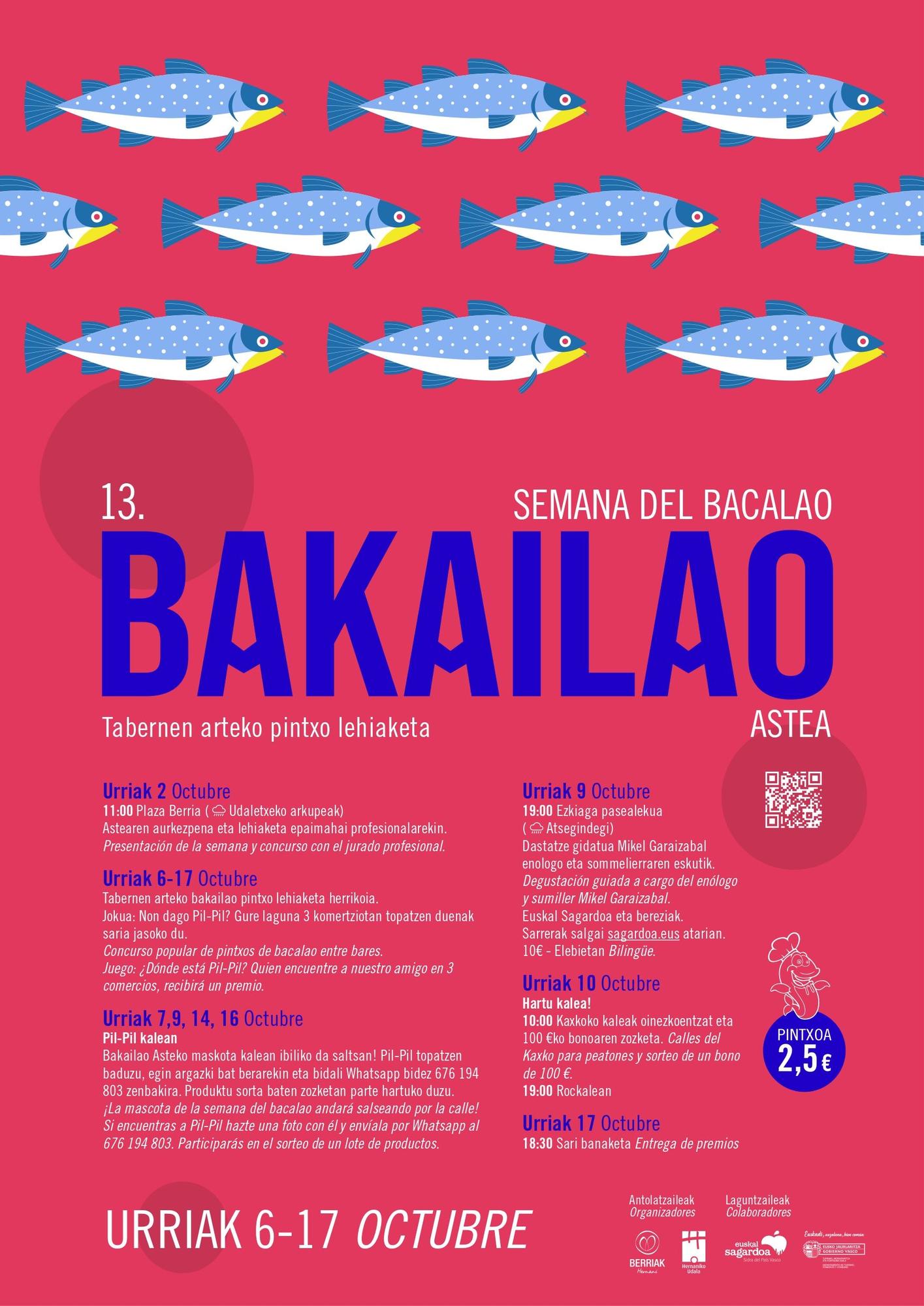 Cartel sobre la Semana del Bacalao