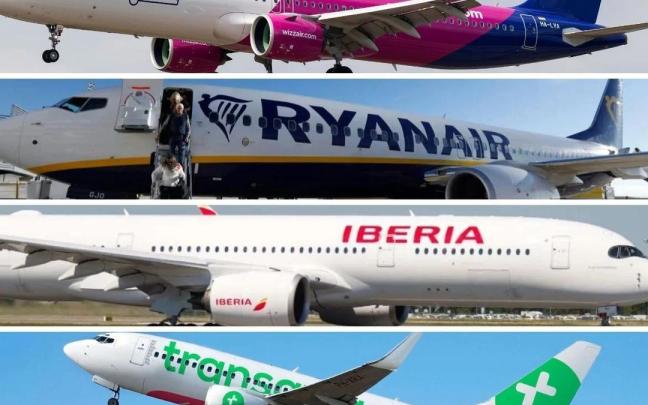 Facua denuncia a Ryanair, Iberia, Transavia y Wizz Air por imponer fechas límite para usar sus tarjetas regalo.