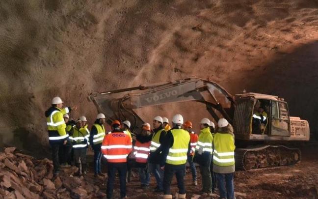 Imagen de archivo de las obras en Belate. Cedida/archivo