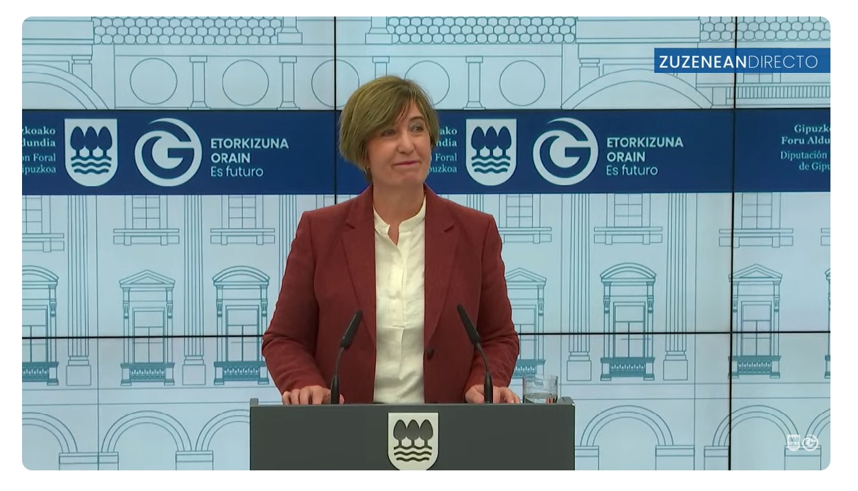 Irune Bersaluze, portavoz de la Diputación Foral de Gipuzkoa