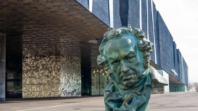 El CCIB se prepara para acoger la gala de los Premios Goya en Barcelona.