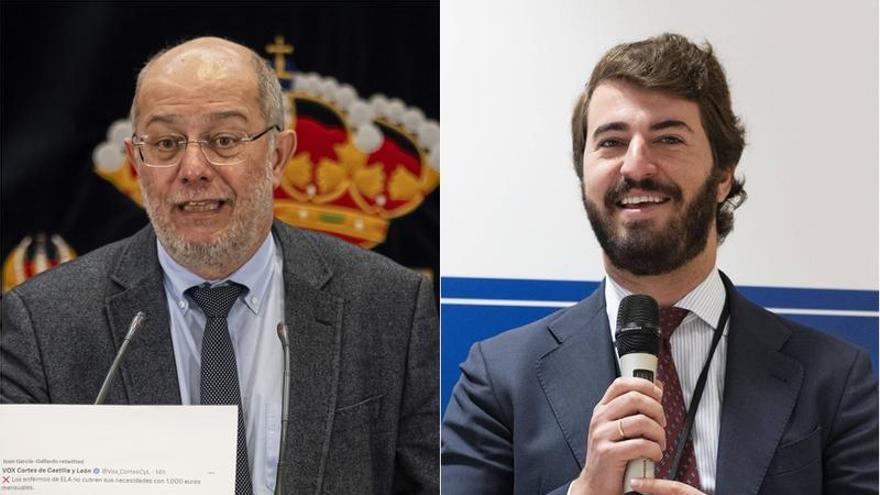 El procurador Francisco Igea y el vicepresidente de la Junta de Castilla y León, Juan García-Gallardo.