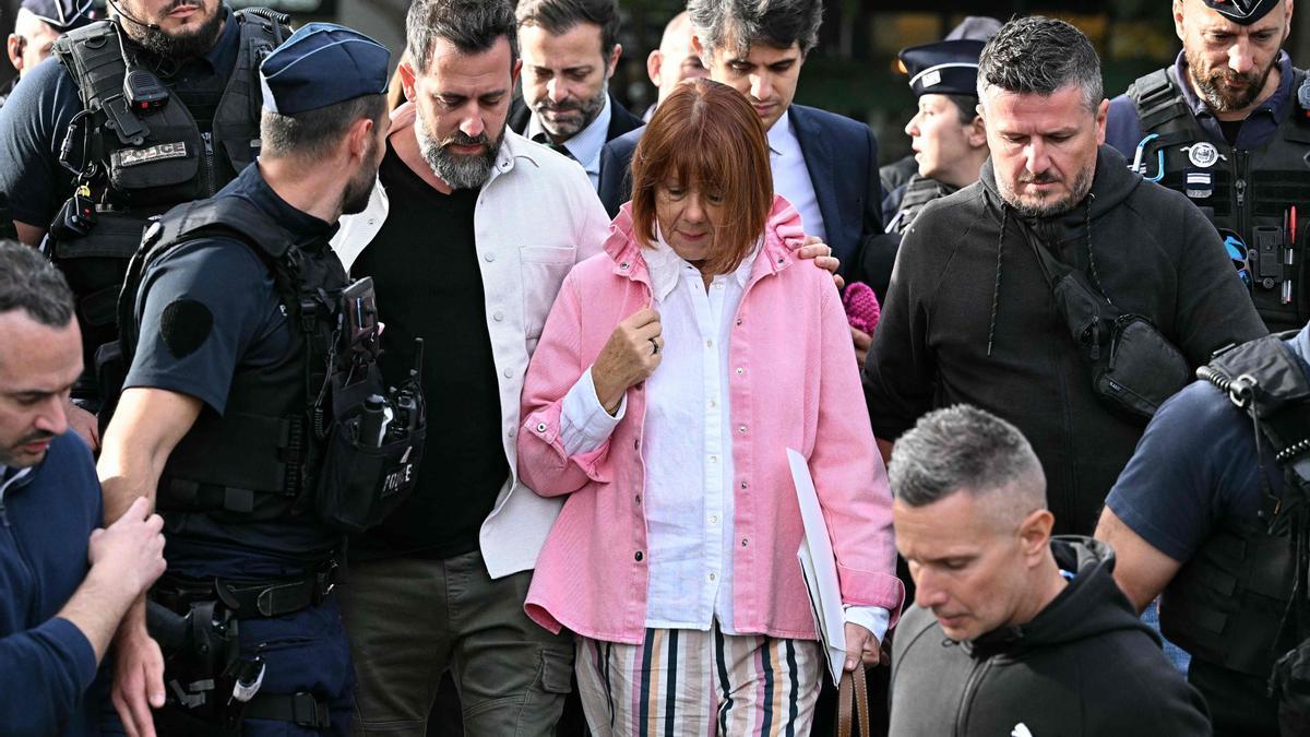 Pelicot acude a declarar en el juicio a su exmarido.