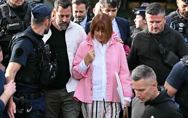 Pelicot acude a declarar en el juicio a su exmarido.