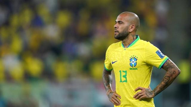 Dani Alves, con la selección brasileña.