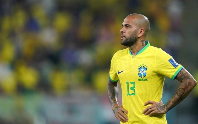 Dani Alves, con la selección brasileña.