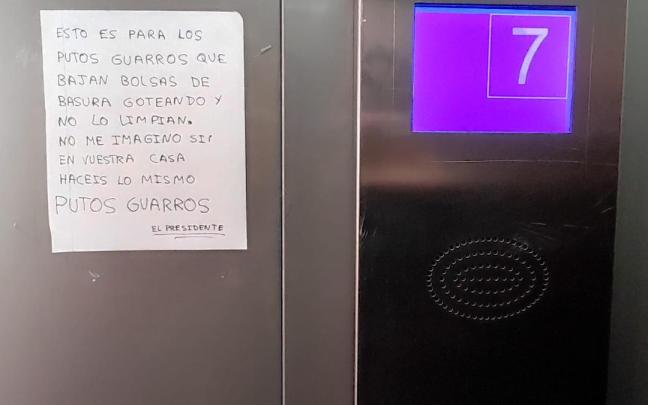 La nota denuncia con contundencia el comportamiento incívico de los vecinos.