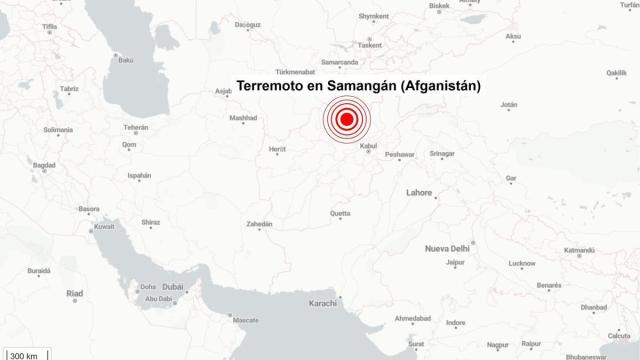 El epicentro del sismo en Afganistán, a 22 kilómetros de la ciudad de Khulm, en la provincia de Balkh.