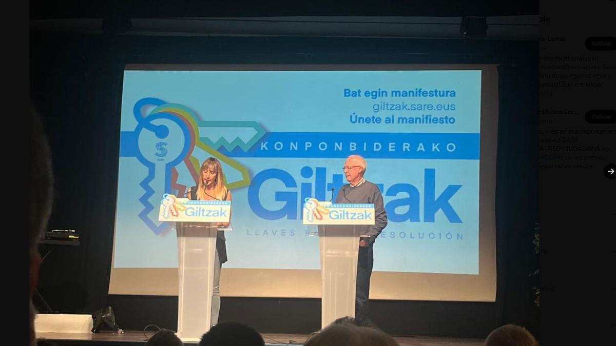 Sare ha presentado este sábado en Gernika el manifiesto 'Giltzak'.