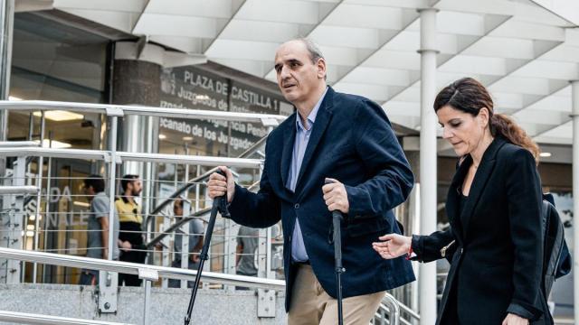 El empresario Juan Carlos Barrabés Cónsul a su salida de los Juzgados de Plaza de Castilla.