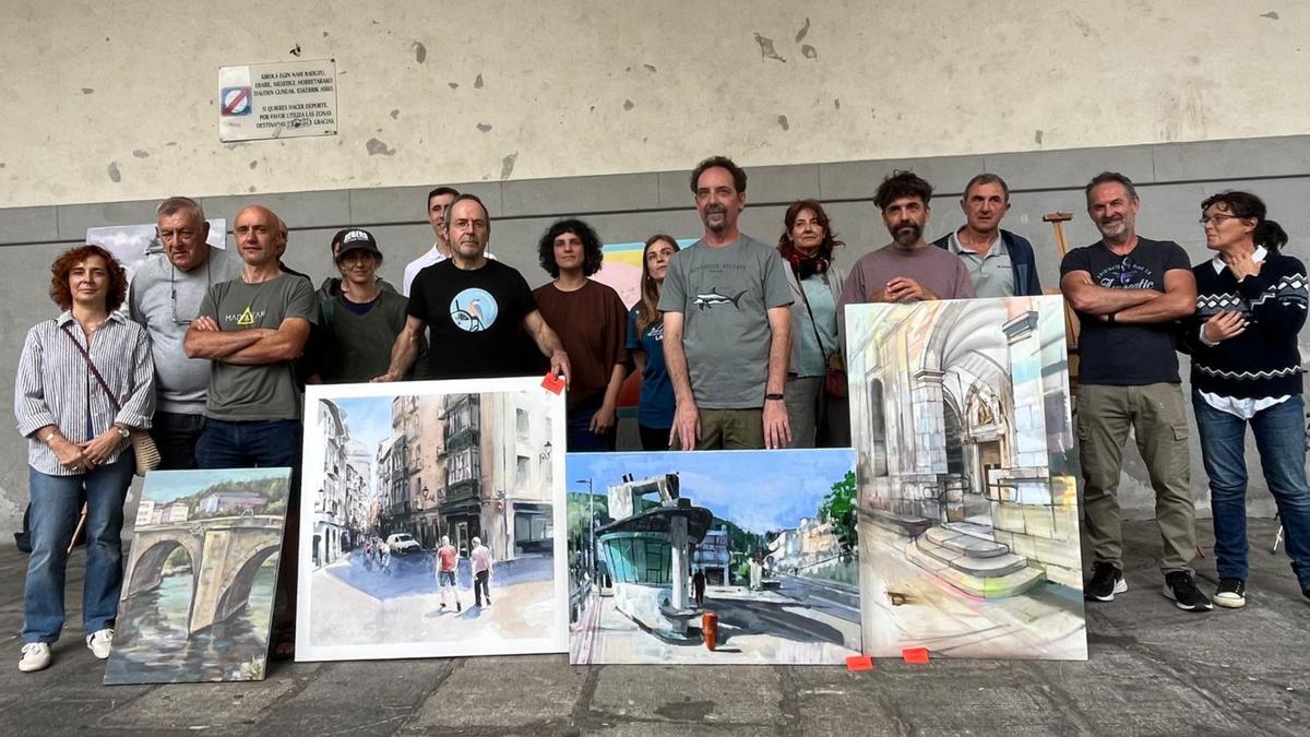 Premiados en el concurso organizado por el taller de arte Egur.