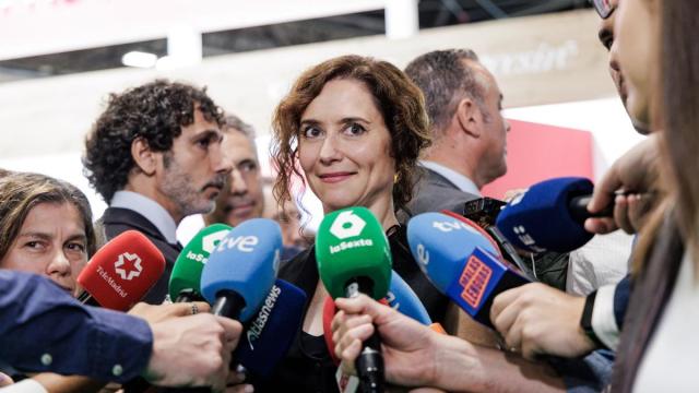 La presidenta de la Comunidad de Madrid, Isabel Díaz Ayuso, durante una visita a la Feria Fruit Attraction 2026.