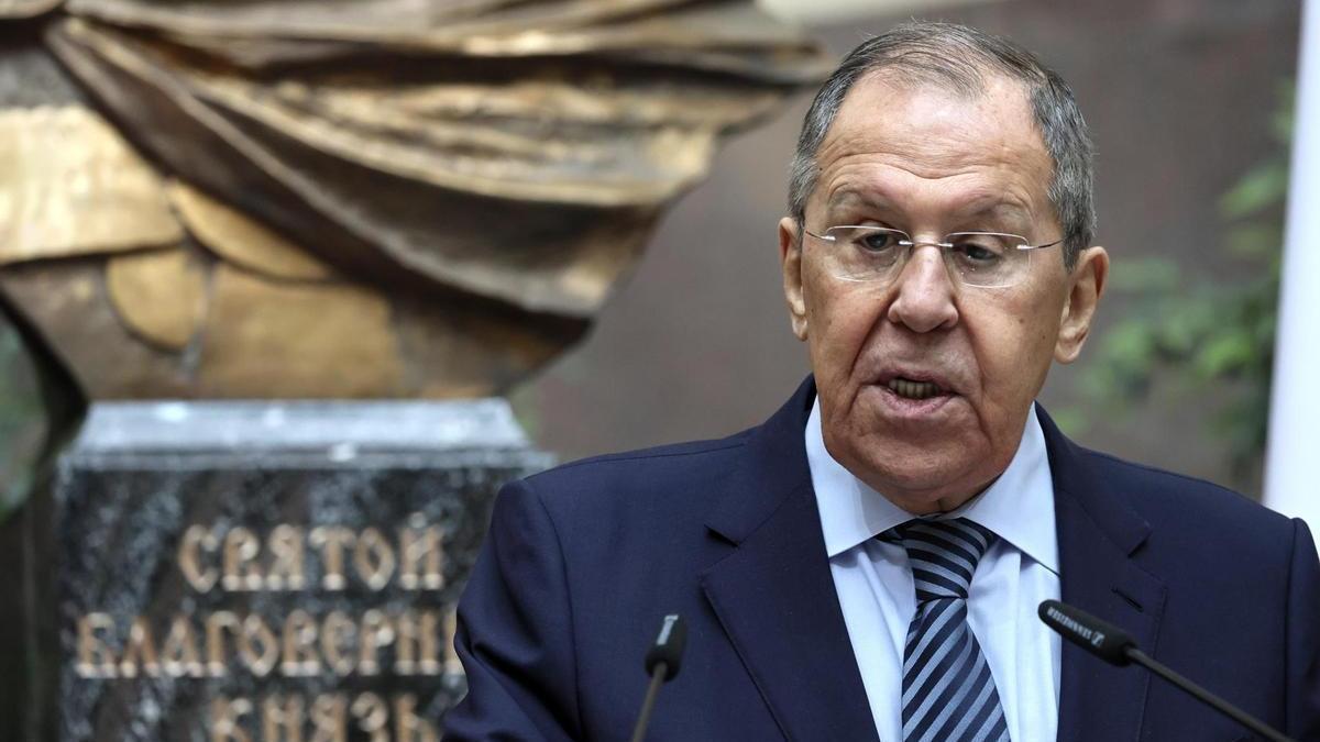 El Ministro de Asuntos Exteriores ruso, Sergei Lavrov.