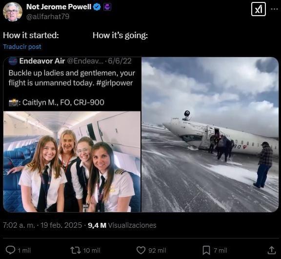 Tripulación femenina.