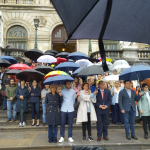 Concentración en el Ayuntamiento de Bilbao por el último crimen machista. ONDA VASCA