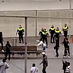 Un momento de la detención en Bilbao. IMAGEN DE REDES SOCIALES