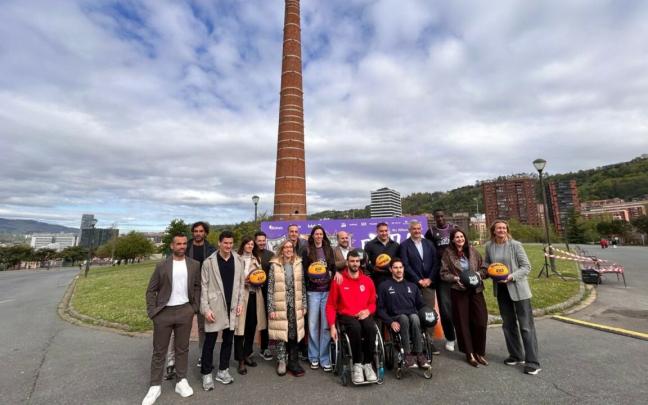 Presentación del Torneo 3x3 en el PArque de Etxebarria. Foto: Ayuntamiento Bilbao