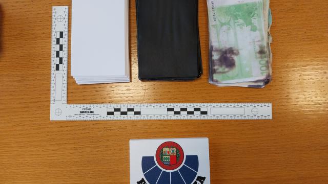Imagen de los billetes falsificados. DEPARTAMENTO DE SEGURIDAD Imagen de los billetes falsificados. DEPARTAMENTO DE SEGURIDAD