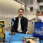 Bitor Agirre Arroyabe, responsable de Conservas Arroyabe en el stand de Onda Vasca en el BEC