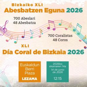 Cartel del XLI Abesbatzen Eguna.