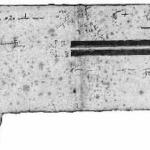 Boceto de Sabino Arana Goiri de lo que acabaría por convertirse en la ikurriña