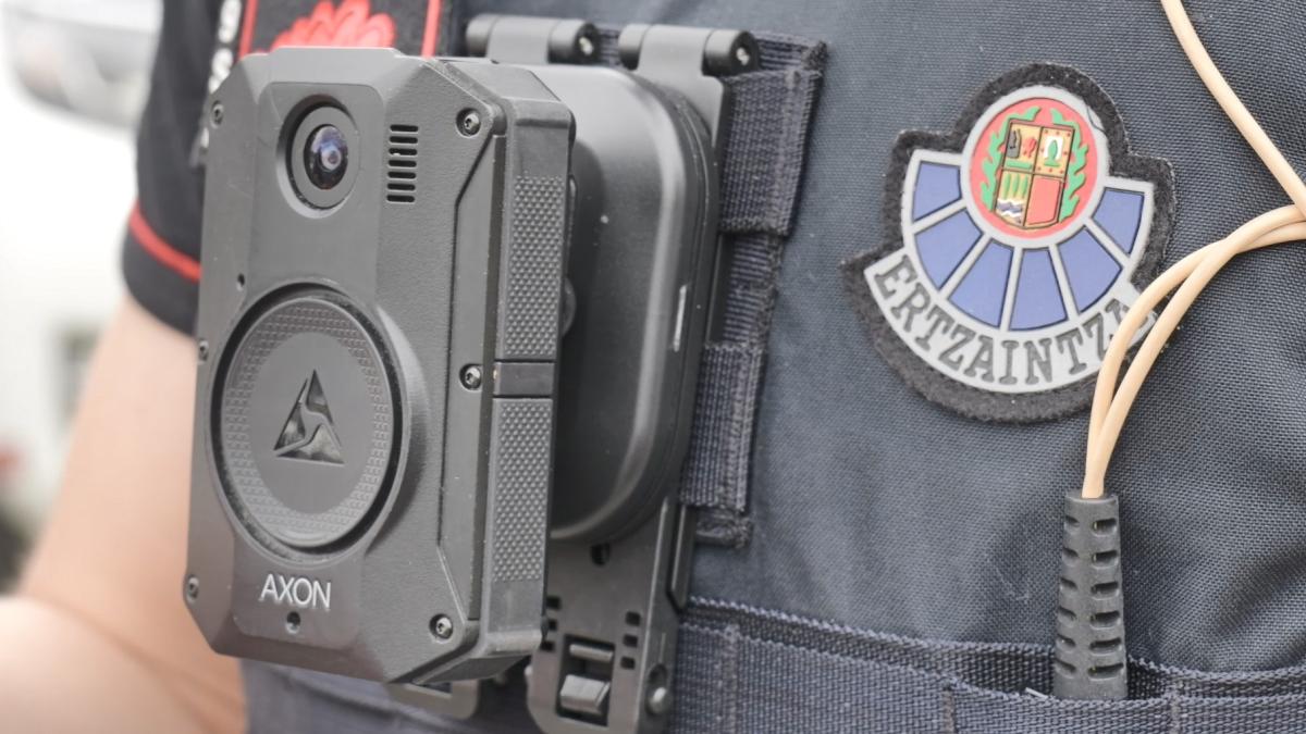 Imagen de una bodycam. ERTZAINTZA 