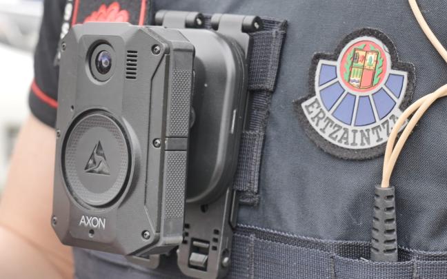 Imagen de una bodycam. ERTZAINTZA 