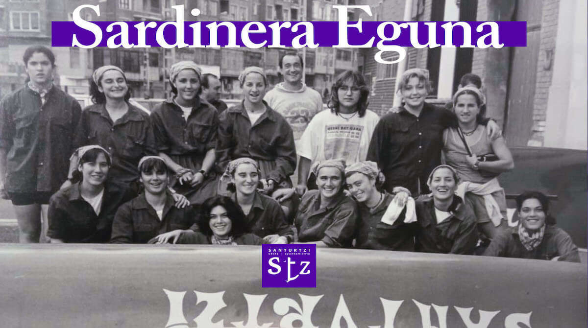 Imagen de las primera bogadoras de la Sotera, pioneras en Euskadi