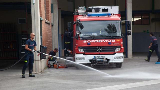 Equipo de bomberos en Vitoria Josu Chavarri Erralde